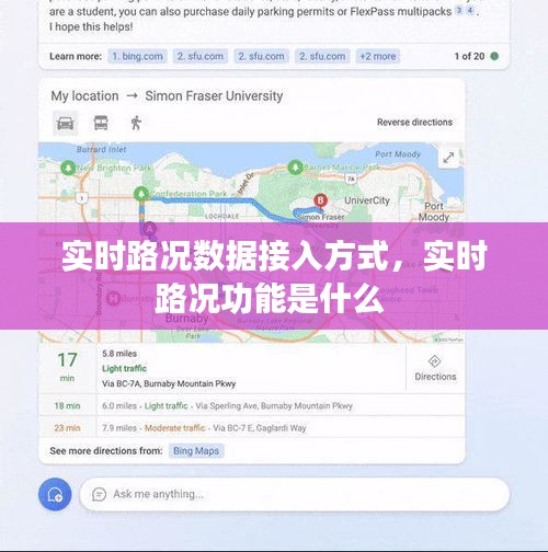 实时路况数据接入方式,实时路况功能是什么