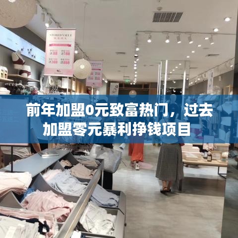 前年加盟0元致富热门,过去加盟零元暴利挣钱项目