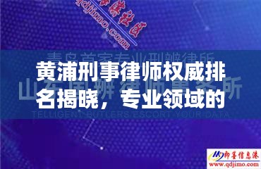 黄浦刑事律师权威排名揭晓,专业领域的十大翘楚