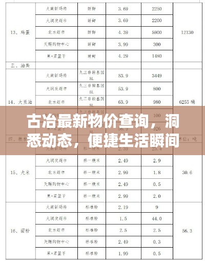 古冶最新物价查询,洞悉动态,便捷生活瞬间