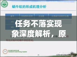任务不落实现象深度解析,原因、影响与解决方案探讨