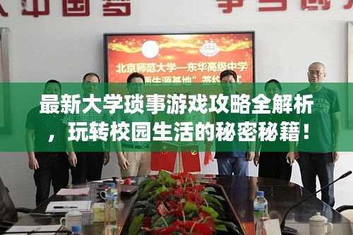 最新大学琐事游戏攻略全解析,玩转校园生活的秘密秘籍!